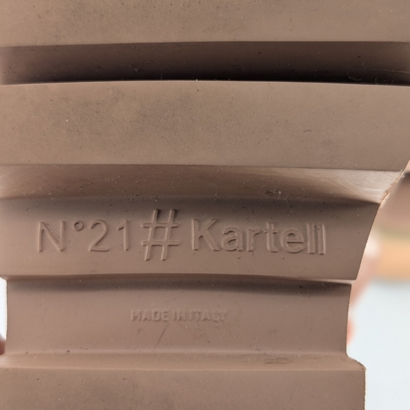 No. 21 Kartell Knot Platform Slide Sandals Nude Size 40 Designer Slip-On Shoes - Picture 13 of 13